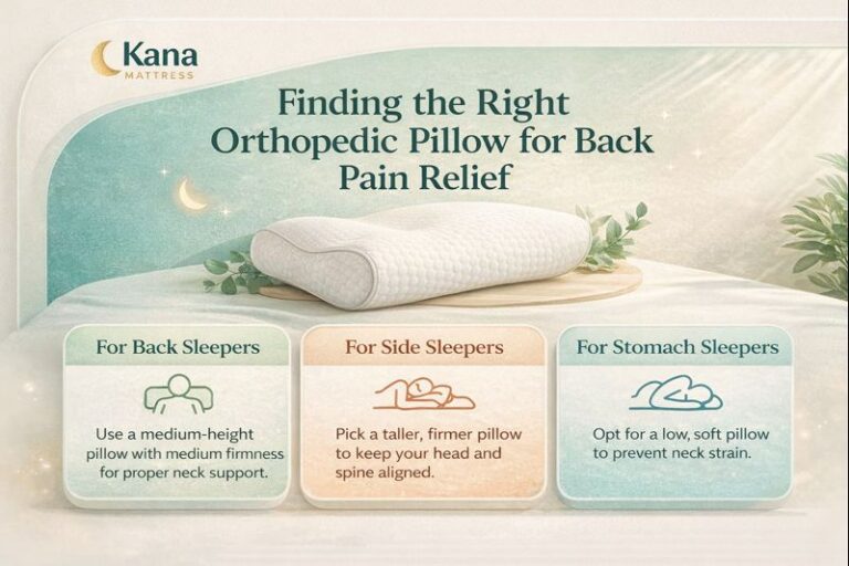 How to Choose the Right Orthopedic Pillow for Back Pain Relief - Kana ...